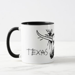 Caneca San Antonio Texas Longhorn Cerâmica Mug