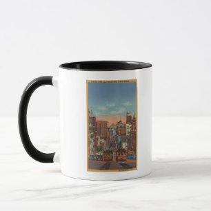 Caneca San Francisco, CA - teleféricos que vão acima
