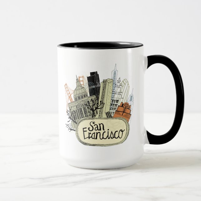 Caneca San Francisco tirado mão (Direita)