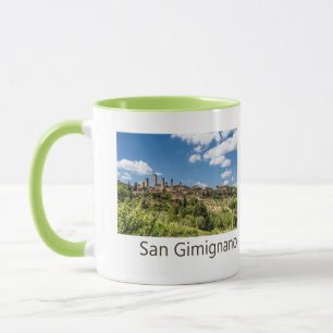 Caneca San Gimignano Toscânia Itália Panorama Souvenir
