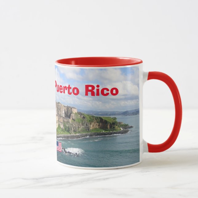 Caneca San Juan Puerto Rico Panorâmica Mug (Direita)