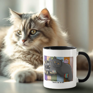 Caneca Sandálias de Gato de Shorthair Britânicas Engraçad