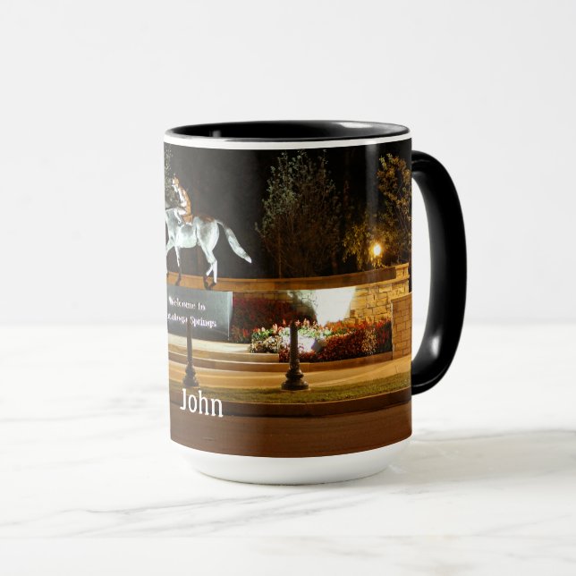 Caneca Sanita Dançarina Nativa De Cavalo Saratoga Coffee  (Frente Esquerda)