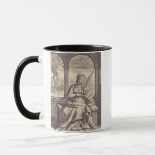 Caneca Santa Anastácia a Libertadora Arte Preto e Branco