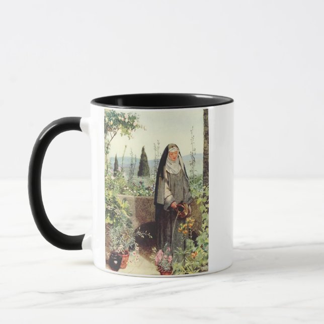 Caneca Santa Clara de Assis: Padroeira da Televisão (Esquerda)