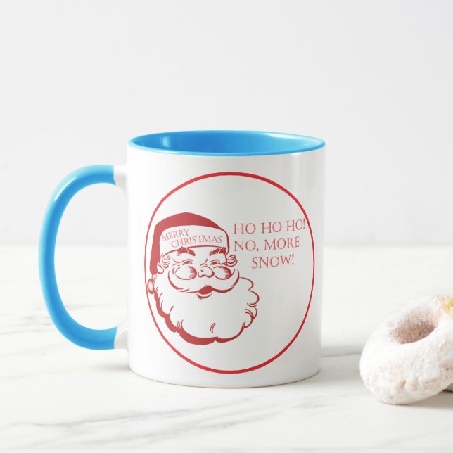 Caneca Santa Claus Christmas Coffee Mug Cute & Funny (Com Donut)