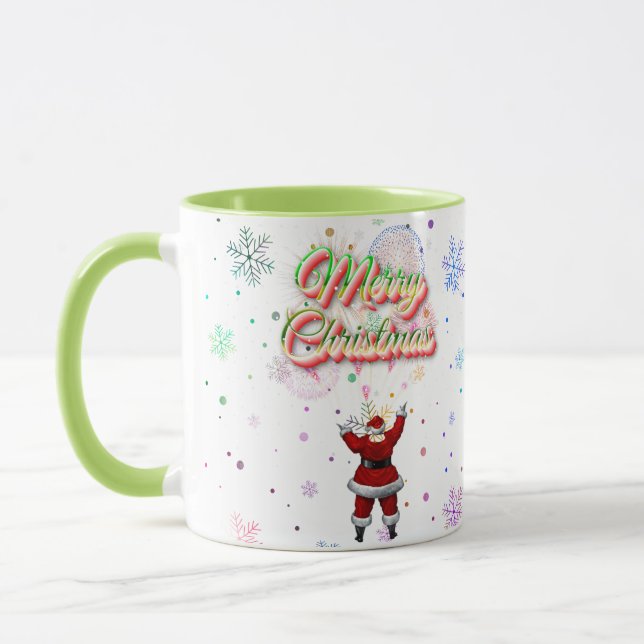 Caneca Santa Claus Colorful Pata de Natal (Esquerda)