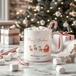 Caneca Santa Claus e Reindeer | Coffee Mug