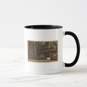 Caneca Santa Cruz County, entrada de CA ao parque grande