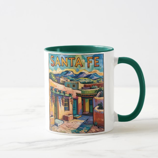 Caneca Santa Fe Adobe Homes Van Gogh Starry Night Style (Direita)