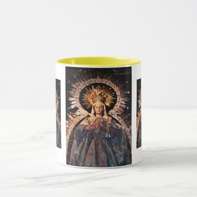 Caneca Santa Mãe Maria e bebê Jesus (Centro)