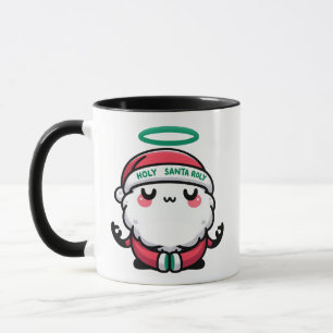 Caneca Santa Roly Sagrado – Fofo Papai Noel Medita