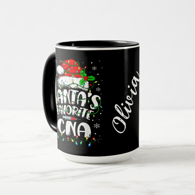 Caneca Santa’s Favorite CNA (Frente Esquerda)