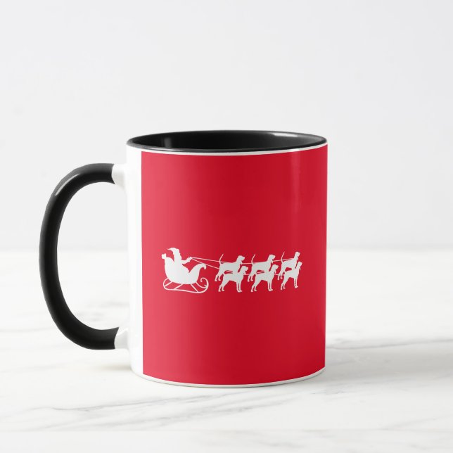 Caneca Santa & Seu Trenó Coonhound  (Esquerda)
