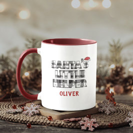 Caneca Santa's Little Helper Christmas Personalized Mug