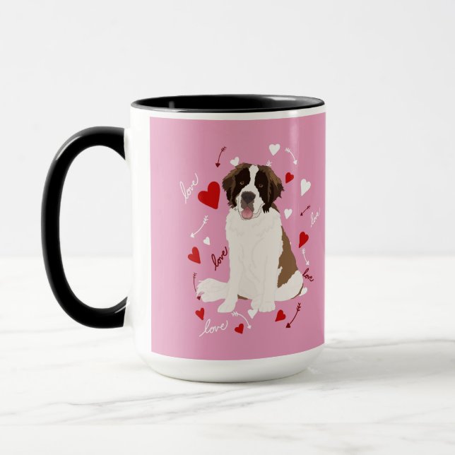Caneca Santo Bernard Dia de os namorados (Esquerda)