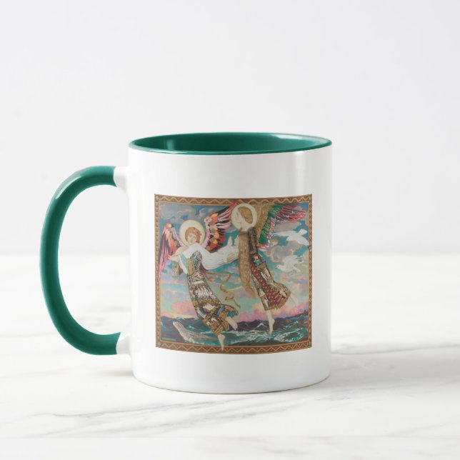 Caneca Santo Bride, c. 1913 por John Duncan (Esquerda)
