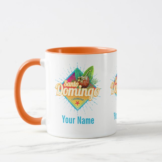 Caneca Santo Domingo Caribe Retro República Dominicana (Esquerda)