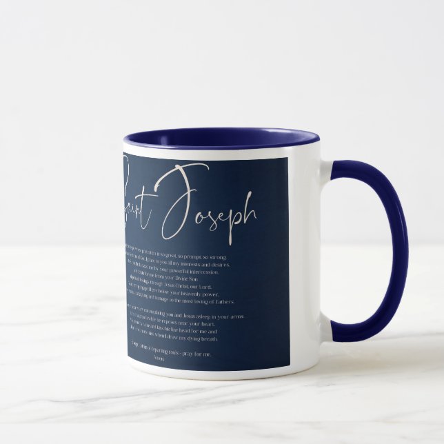 Caneca Santo religioso católico Joseph Católico Mug (Direita)