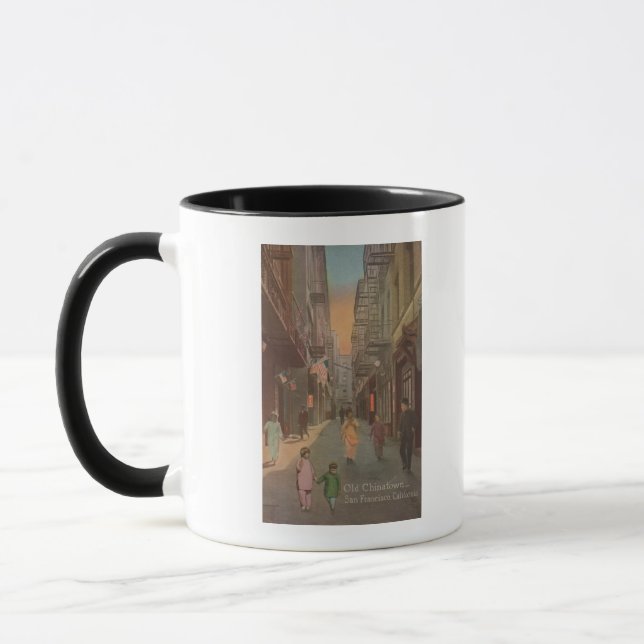 Caneca São Francisco, CAView da velha Chinatown Street (Esquerda)