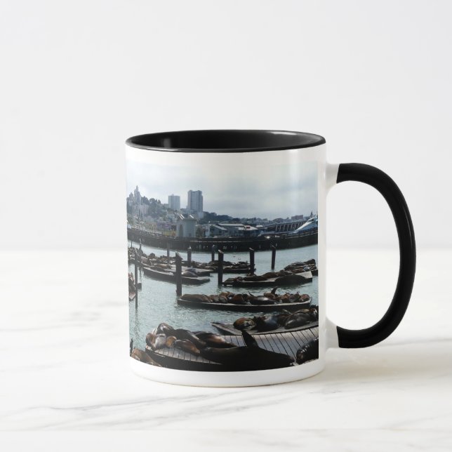 Caneca São Francisco e Pier 39 Sea Lions City Skyline (Direita)