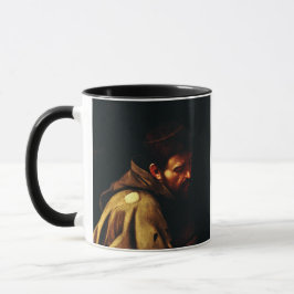 Caneca São Francisco por Caravaggio Obra-Prima Barroca