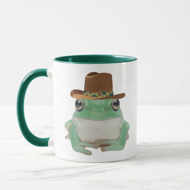 Caneca Sapo Bonito Com Chapéu De Cowboy (Esquerda)