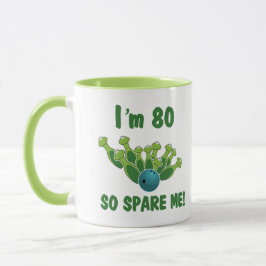 Caneca Sapo de aniversário de grande 80