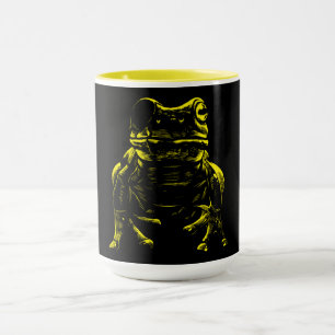 Caneca Sapo de árvore amarela