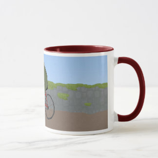 Caneca Sapo de cavalheiros em uma lata de bicicleta