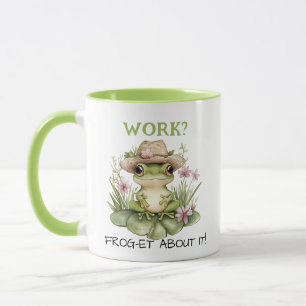 Caneca Sapo de Cottagecore de Texto Personalizado no Chap