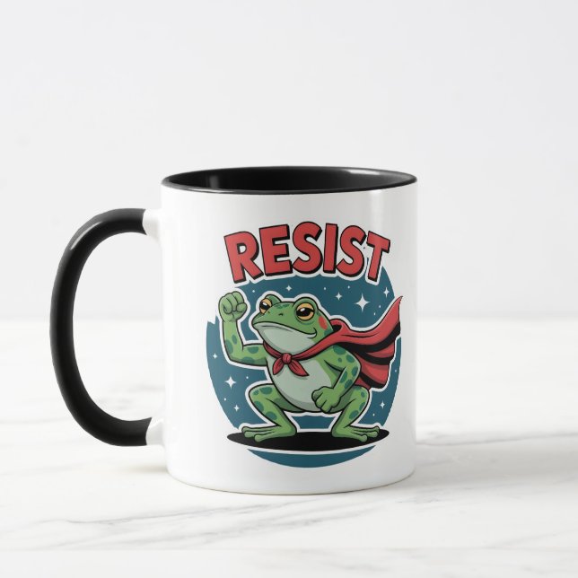 Caneca Sapo de Resistência Portland Sapo de Protesto para (Esquerda)