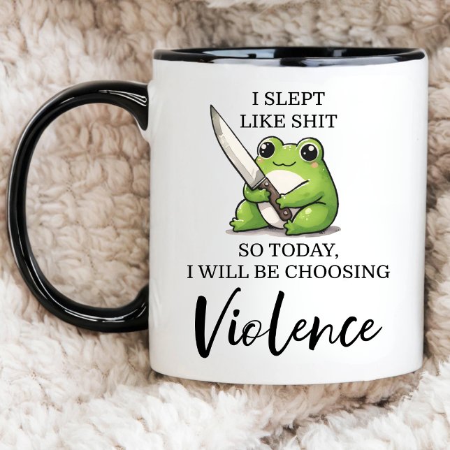 CANECA SAPO EU DORMI COMO S*IT ENTÃO HOJE EU ESCOLHEREI (Criador carregado)