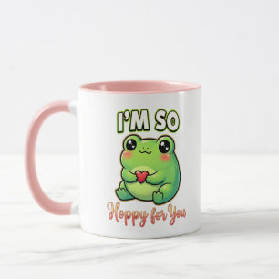 Caneca Sapo fofo de São Valentim – Estou tão Saltitante p