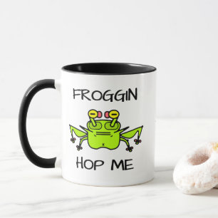 Caneca Sapo Mal-Humorado Criatura de Desenho Estranho