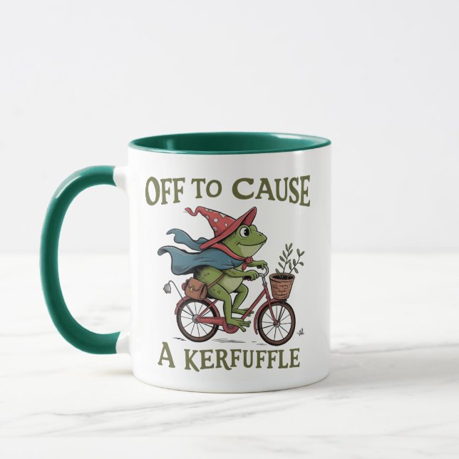 Caneca Sapo para Causar uma Confusão Sarcástico Meme Dive (Esquerda)
