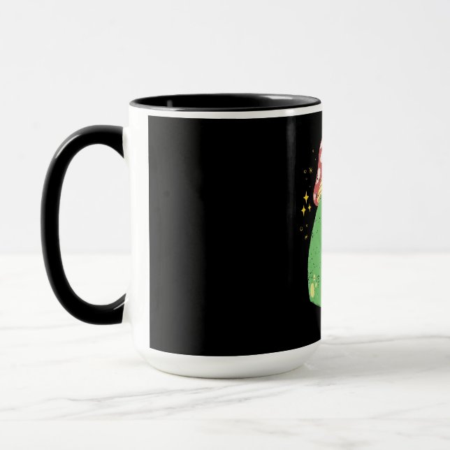 Caneca Sapo Verde Fofo com Chapéu de Cogumelo (Esquerda)
