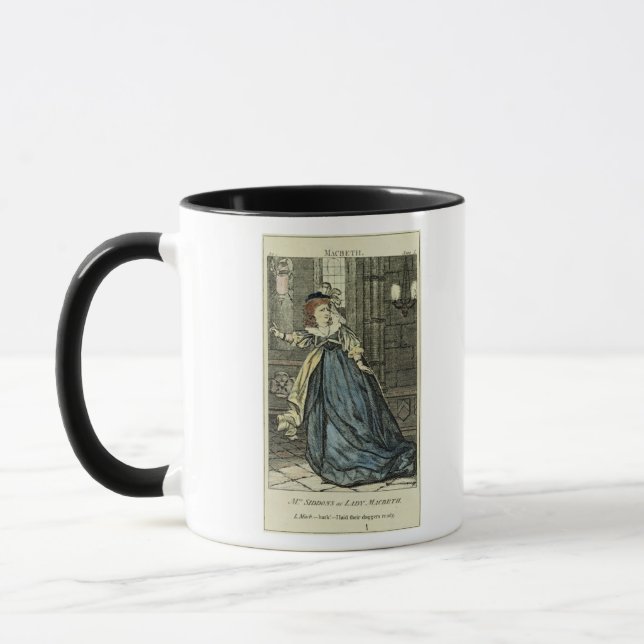 Caneca Sarah Siddons como a senhora Macbeth (Esquerda)
