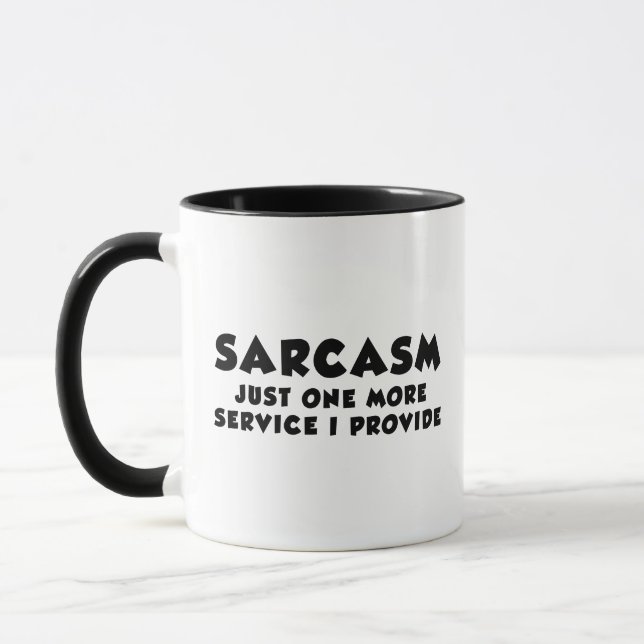 Caneca Sarcasm Service Coffee Mug (Esquerda)