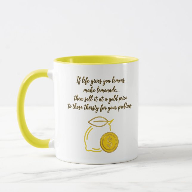 Caneca Sarcastic Entrepreneur Gift | Sell Your Problems (Esquerda)