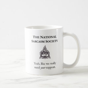 Caneca sarcástica - sociedade nacional do sarcasmo