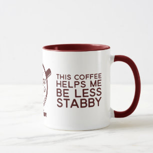 Caneca Sarcástico Engraçado Este Café Me Ajuda A Ser Meno