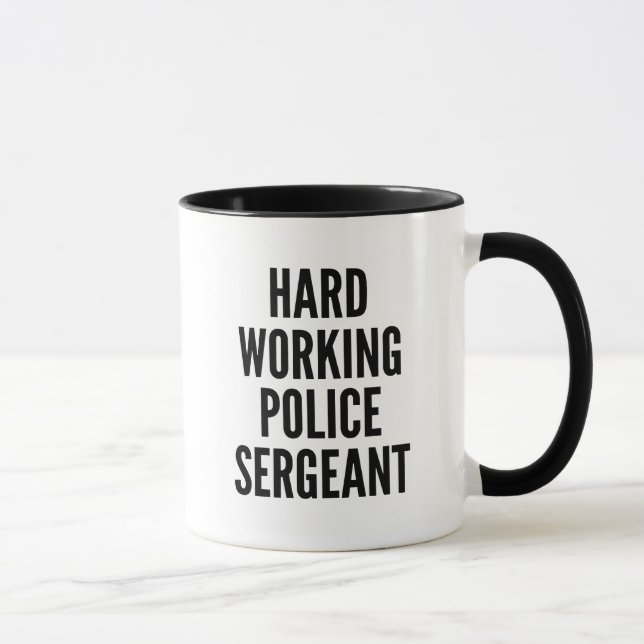 Caneca Sargento da Polícia de Trabalho de duros (Direita)
