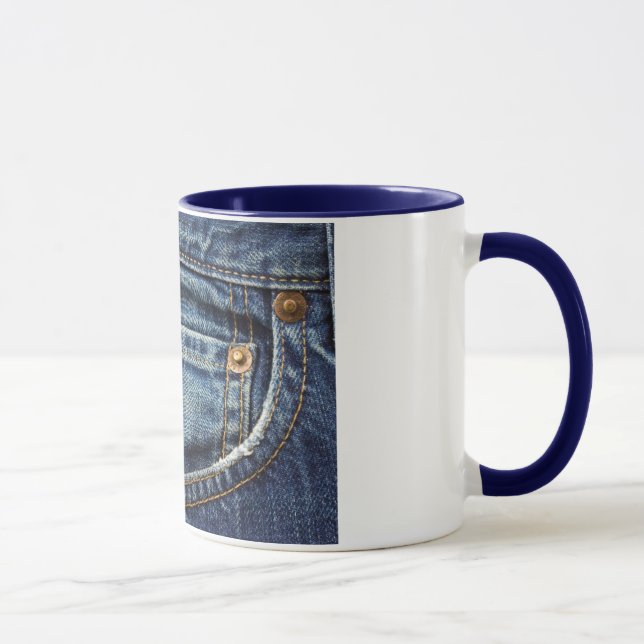 Caneca Sarja de Nimes - bolso azul de Jean (Direita)