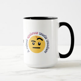 Caneca Sass de Sobrancelha: Uma Sobrancelha Levantada Faz