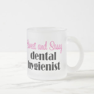 Caneca Sassy do higienista dental
