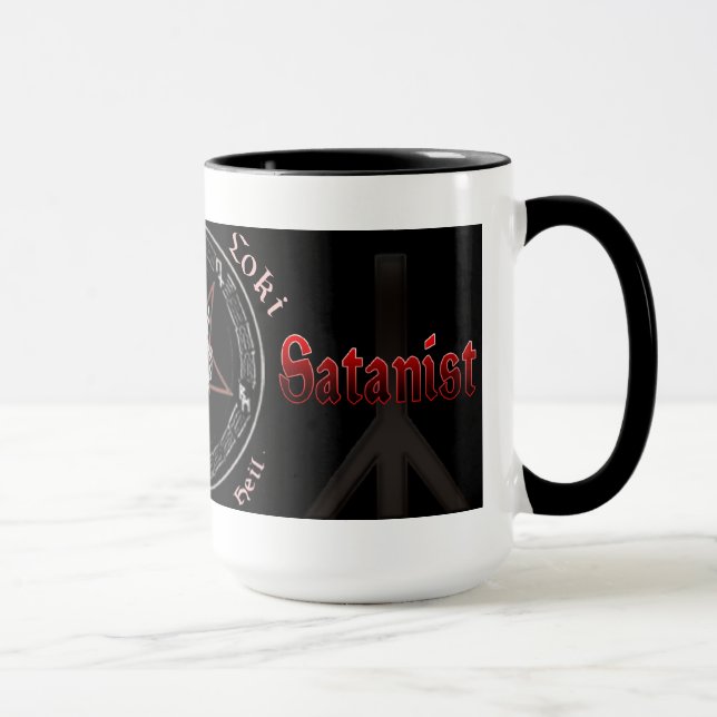 Caneca Satanist germana de satanás (Direita)