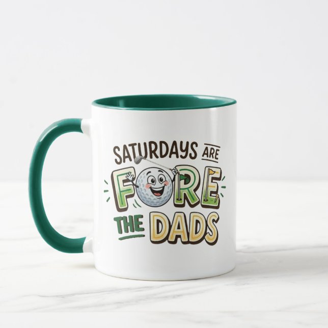 Caneca Saturdays Are For The Dad - Presente de Gol (Esquerda)