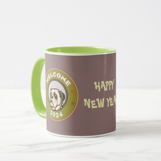 CANECA SAUDAÇÃO DE ANO NOVO 2024 (Frente Esquerda)