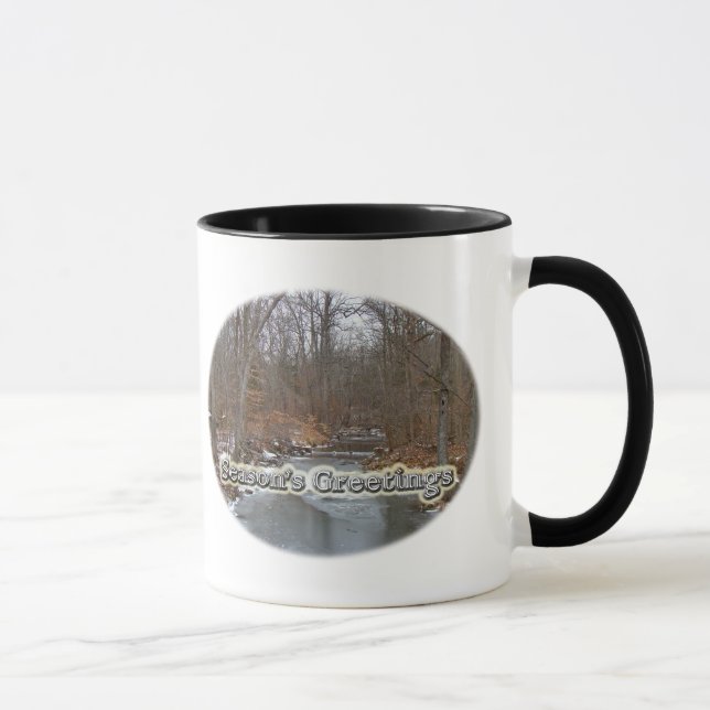 Caneca Saudações da Época Profundo Creek no Gelo (Direita)